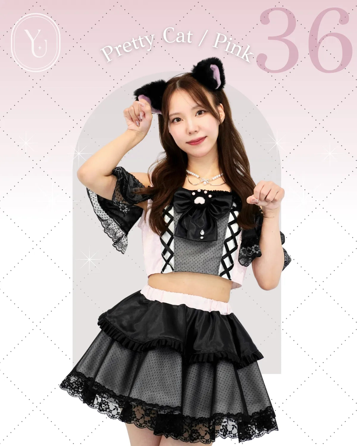 アイドル衣装レンタル|R036・プリティキャット・ピンクPretty Cat アイドル衣装レンタル|R036・プリティキャット・ピンクPretty Cat