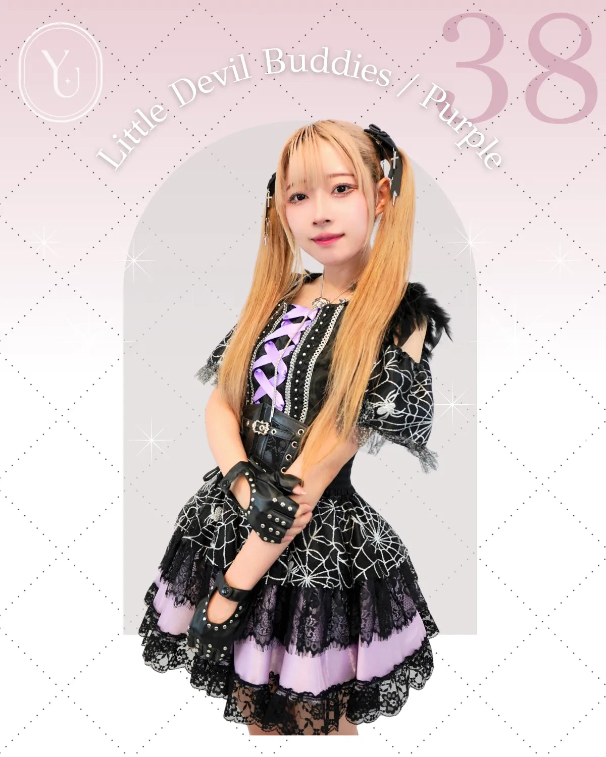 アイドル衣装レンタル|R038・小悪魔バディ・パープル Little Devil アイドル衣装レンタル|R038・小悪魔バディ・パープル Little Devil