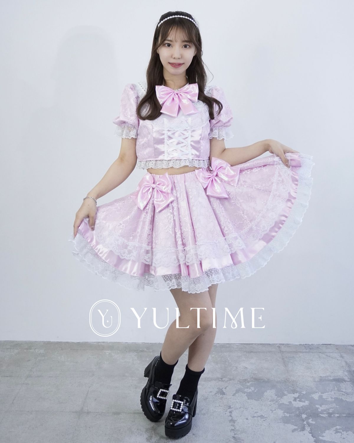 アイドル衣装レンタル｜R005・パフドレス・キャンディーピンク Puff Dress / Candy Pink – YULTIME