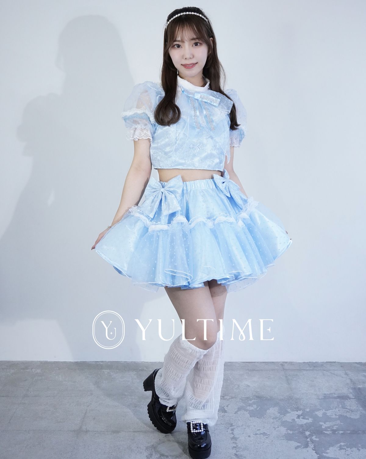 アイドル衣装レンタル｜R010・パフドレス・キャンディブルー Puff Dress / Candy Blue – YULTIME