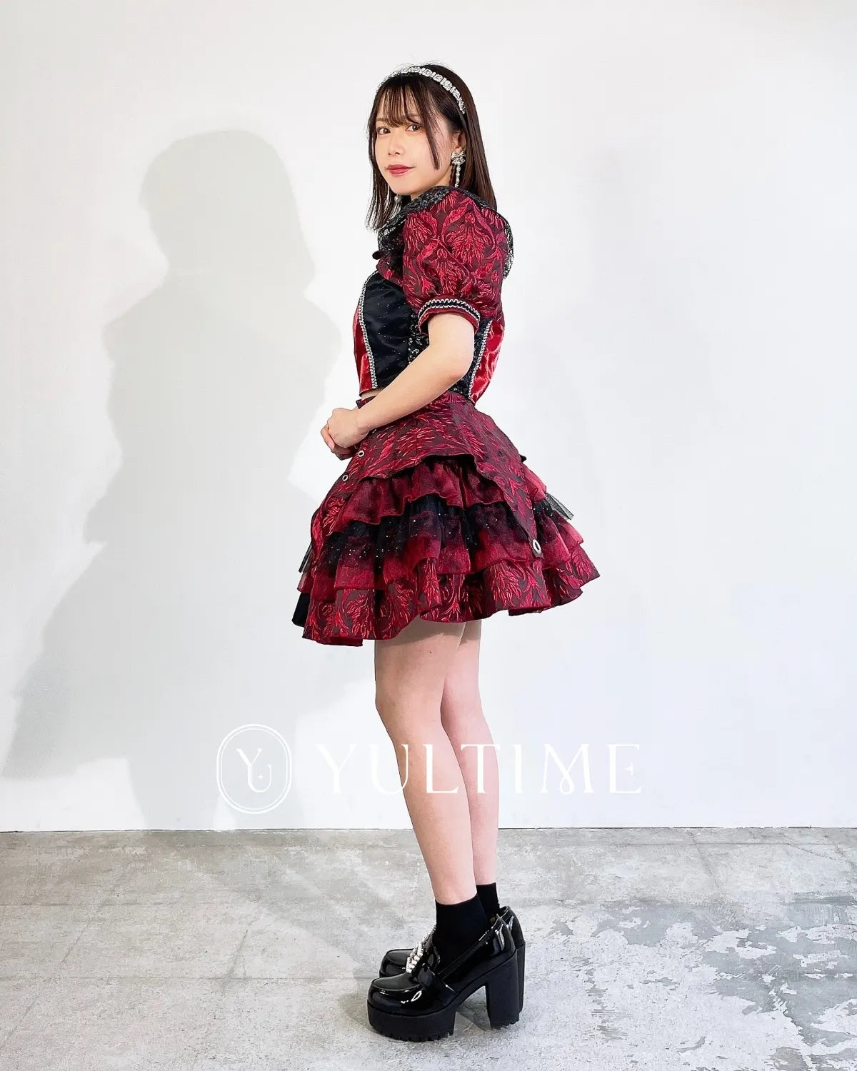 即日発送】アイドル衣装 ワインレッド Mサイズ 即日発送】アイドル衣装 ワインレッド Mサイズ